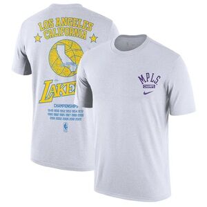 Nike - NBA - Los Angeles Lakers White Graphic Tee - Men’s M - Loose fit